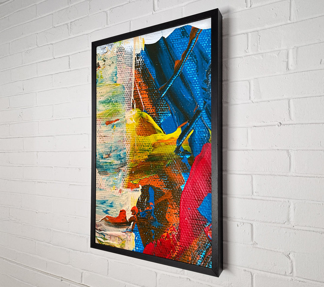  A Canvas Print of Blue Abstract Swirl Canvas Wall Art
