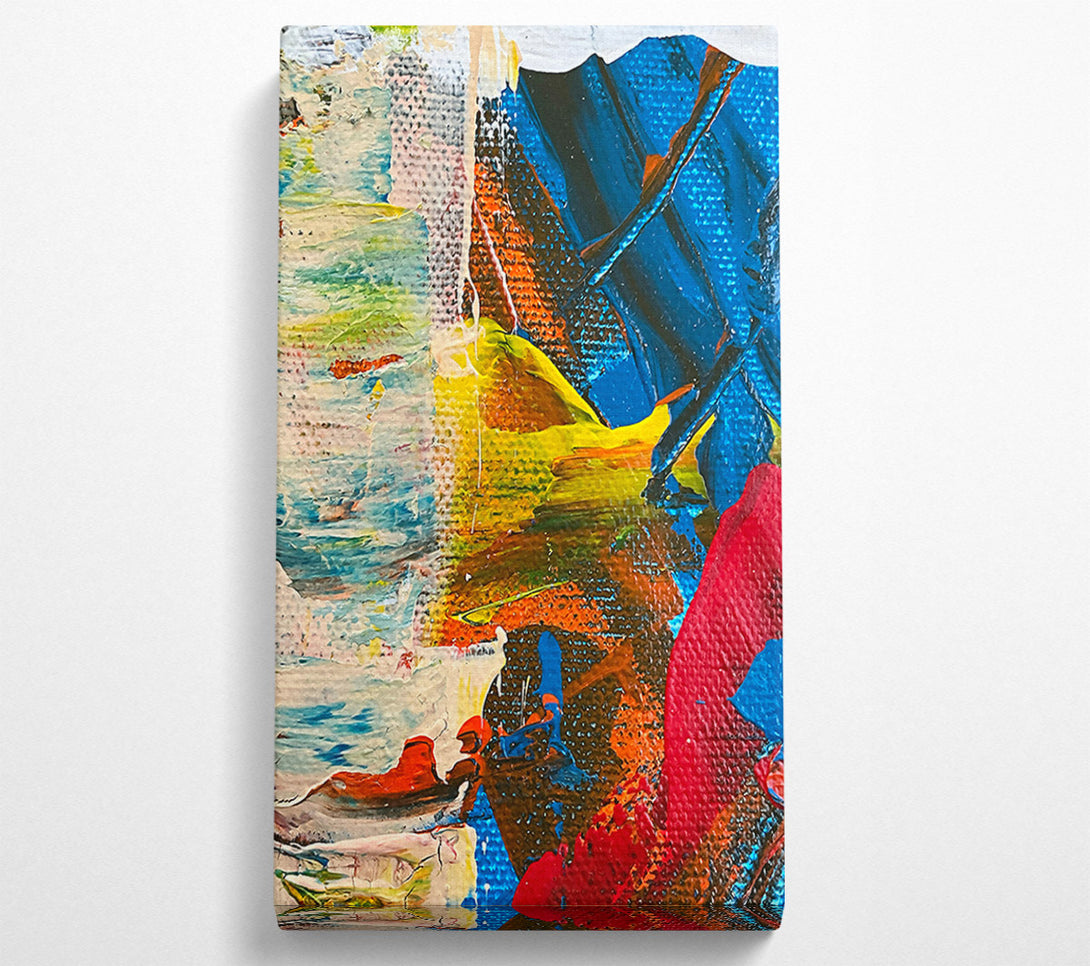  A Canvas Print of Blue Abstract Swirl Canvas Wall Art