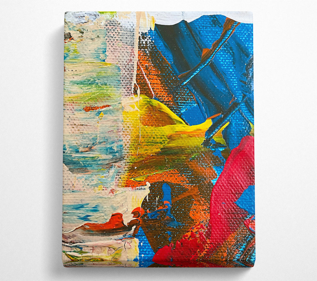  A Canvas Print of Blue Abstract Swirl Canvas Wall Art