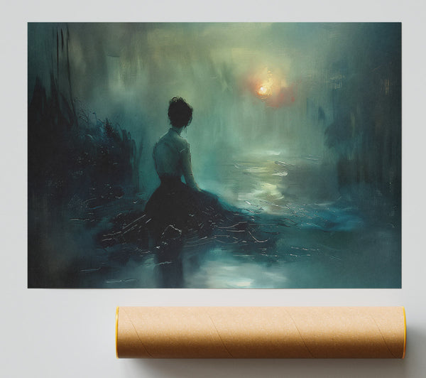 Teal Water'S Embrace Giclee Print