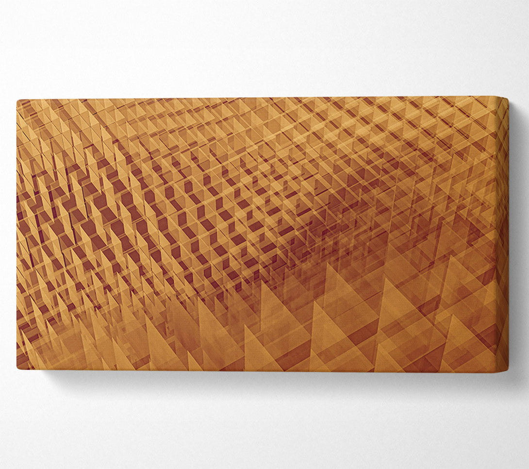  A Canvas Print of Amber Grid Illusion Canvas Art