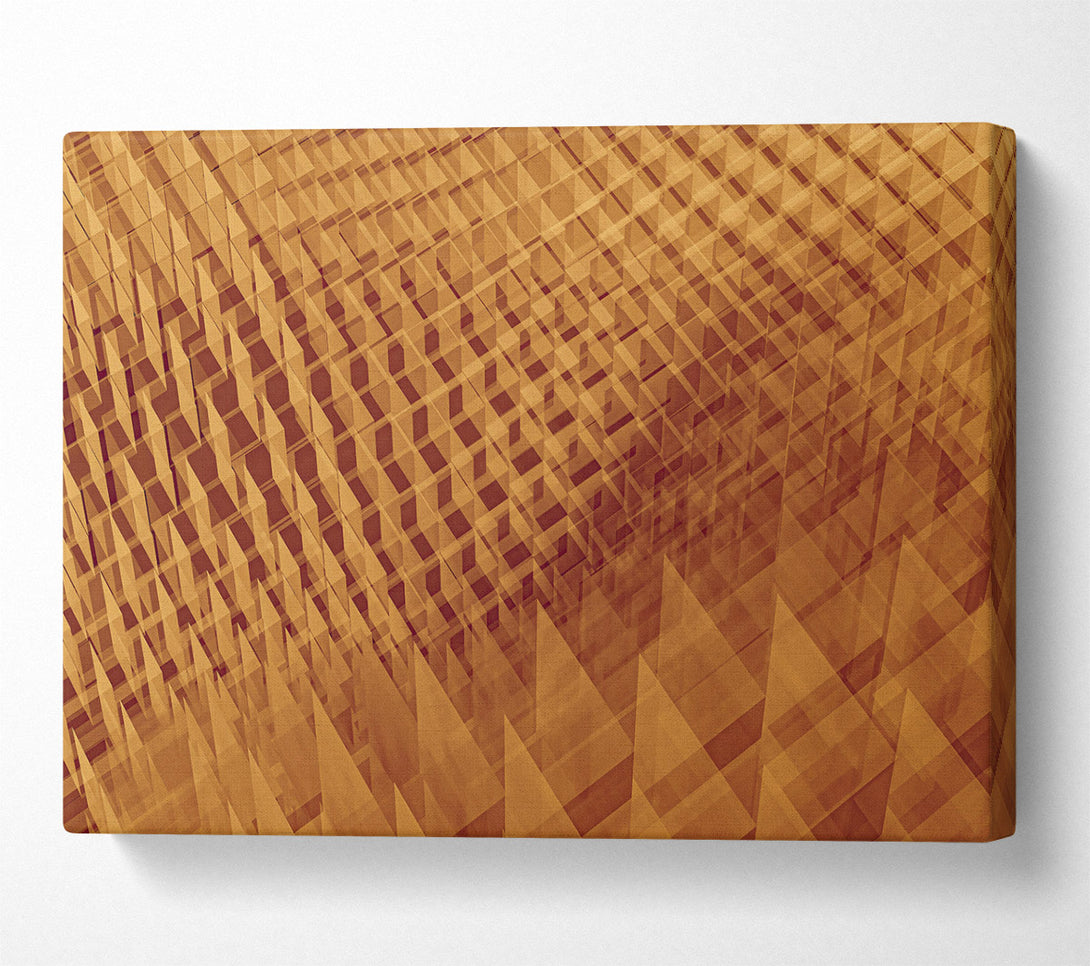  A Canvas Print of Amber Grid Illusion Canvas Art