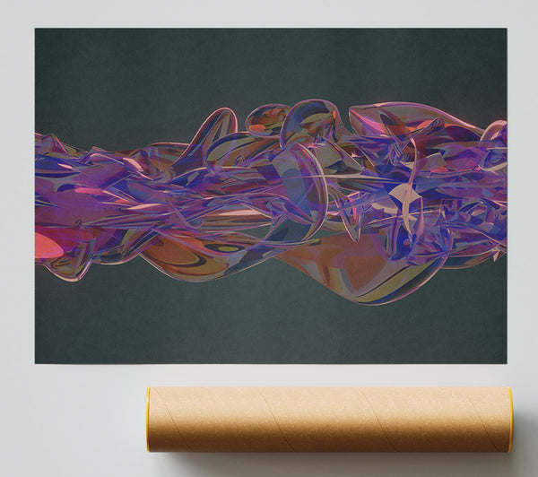 Purple Liquid Dreamscape Poster