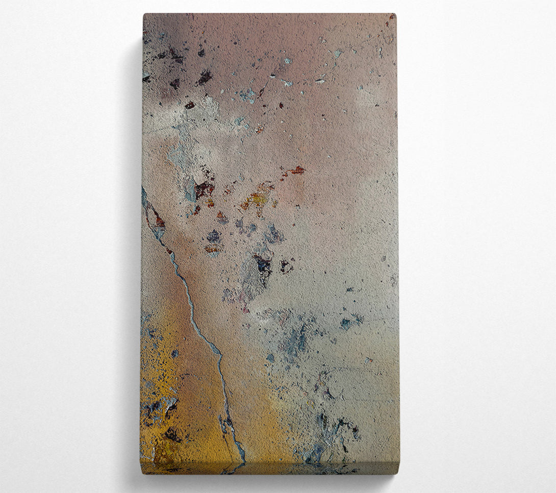  A Canvas Print of Golden Crackle Abstract Canvas Print