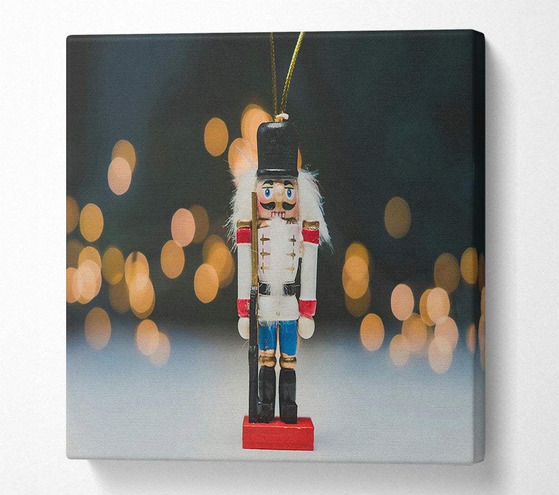  A Canvas Print of Golden Lights Nutcracker Canvas Art