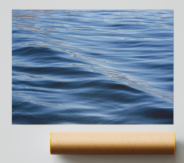 Deep Blue Ripples Giclee Print