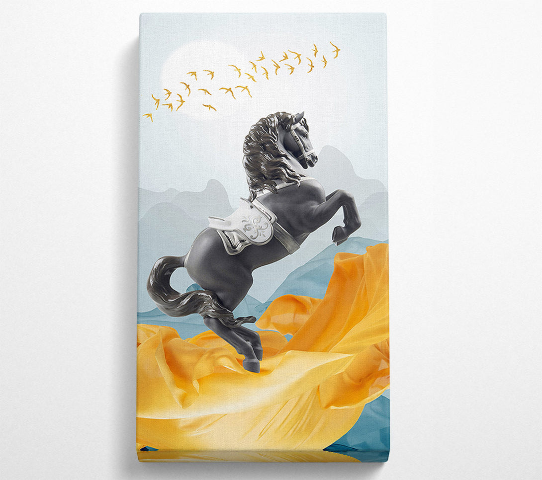  A Canvas Print of Black Majestic Horse Canvas Print