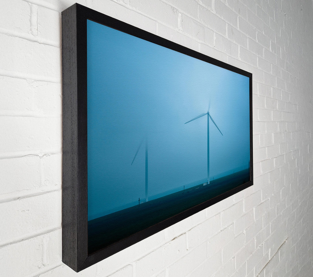  A Canvas Print of Blue Mist Turbine Canvas Print