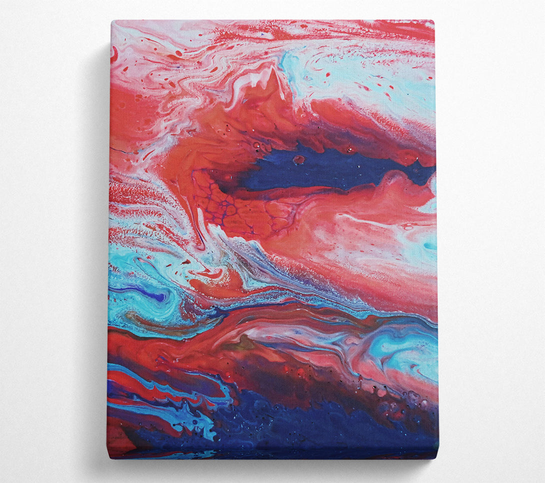  A Canvas Print of Crimson Swirls Of Time Canvas Print