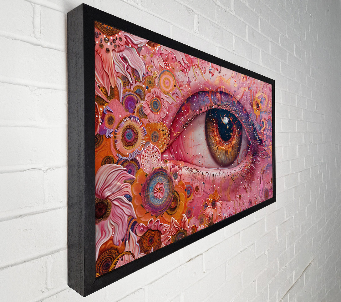  A Canvas Print of Pink Eye Galaxy Canvas Print