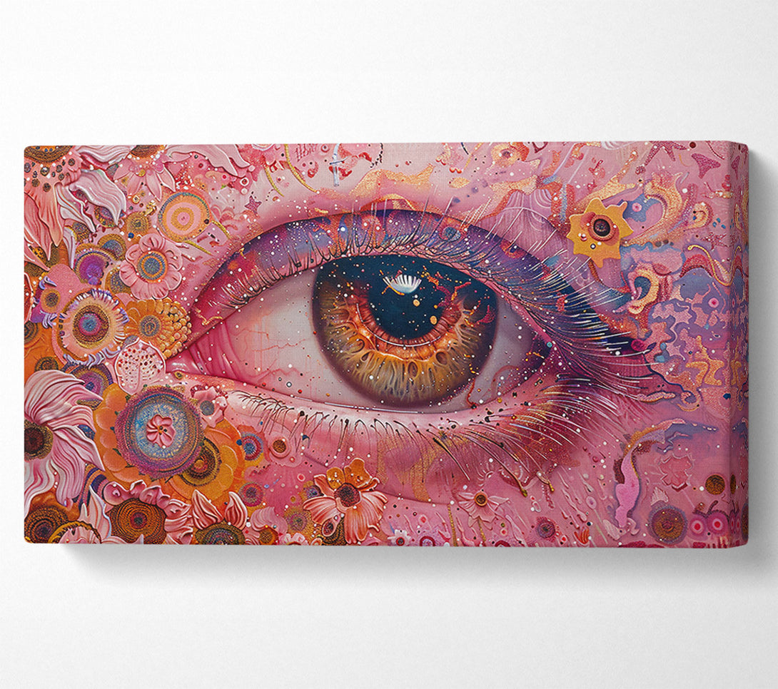  A Canvas Print of Pink Eye Galaxy Canvas Print