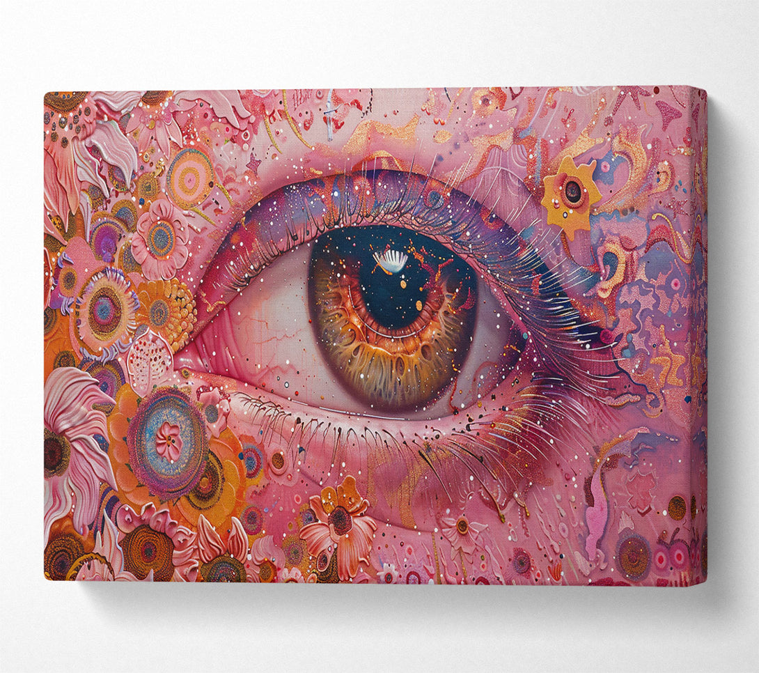 A Canvas Print of Pink Eye Galaxy Canvas Print