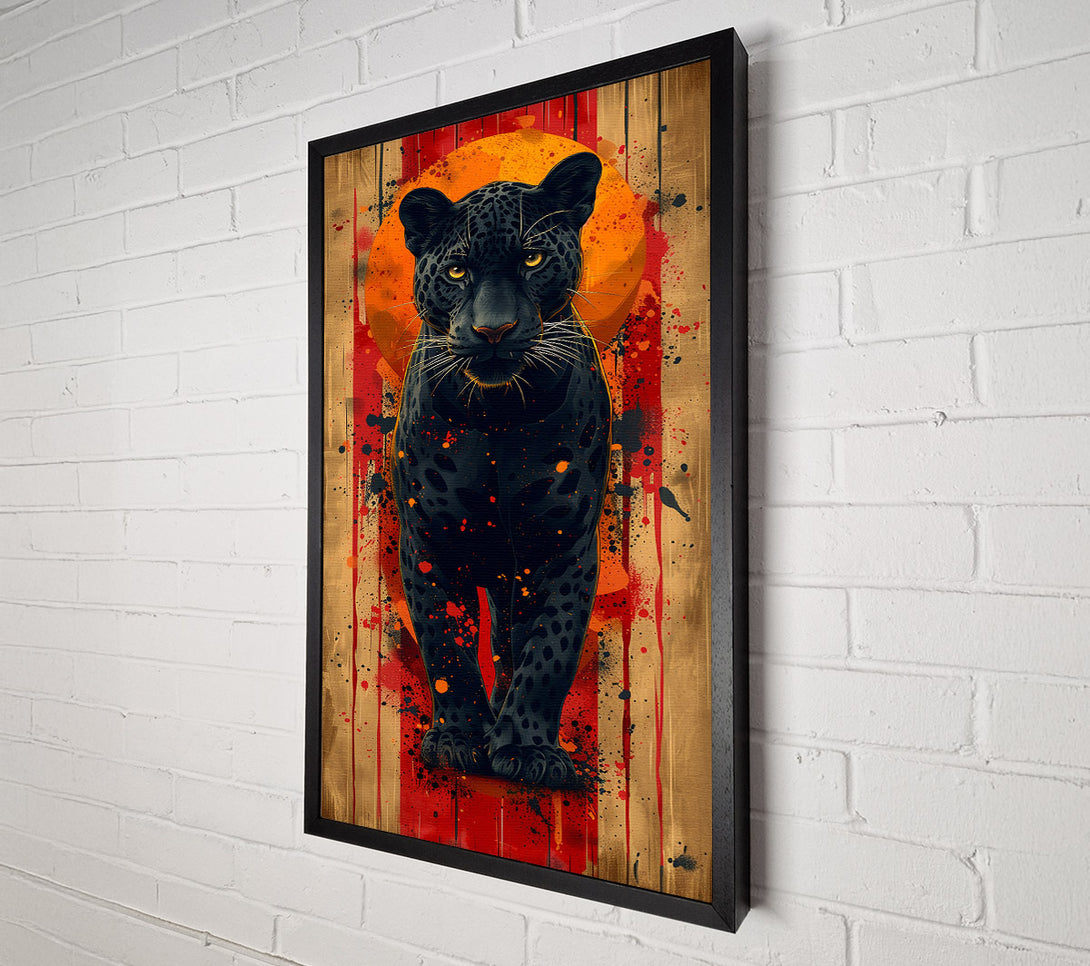  A Canvas Print of Black Panther Standing Canvas Art