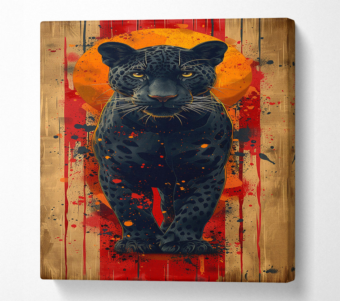  A Canvas Print of Black Panther Standing Canvas Art