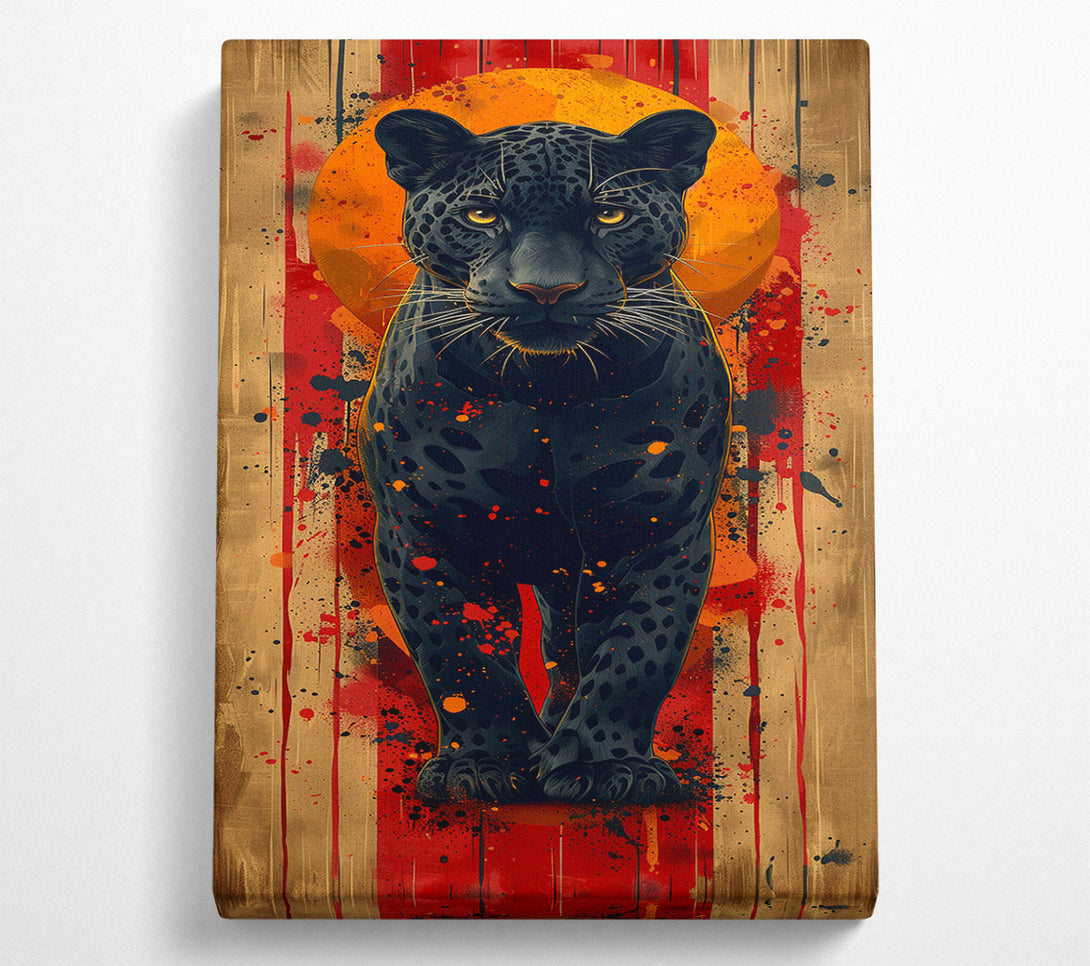  A Canvas Print of Black Panther Standing Canvas Art