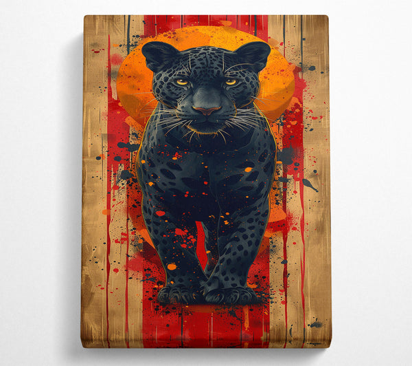  A Canvas Print of Black Panther Standing Canvas Art