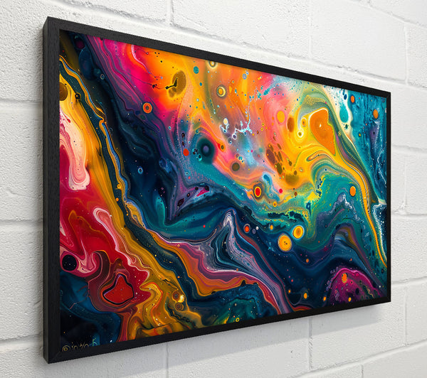 Teal Cosmic Swirls