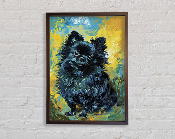 Walnut Pomeranian Framed Print