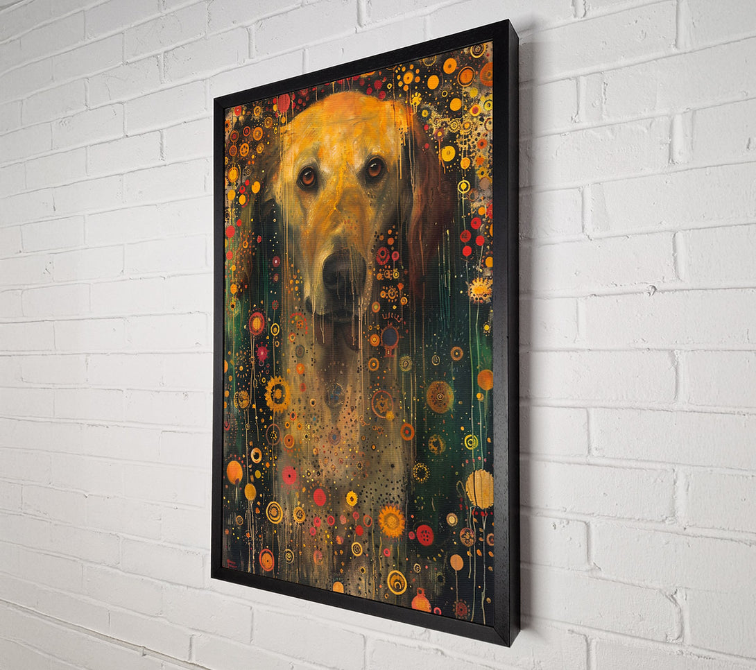  A Canvas Print of Golden Dog Dreams Canvas Art