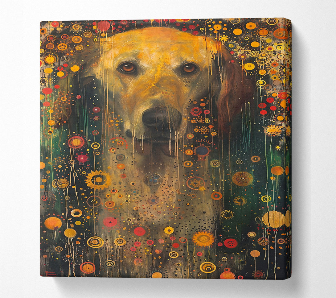  A Canvas Print of Golden Dog Dreams Canvas Art