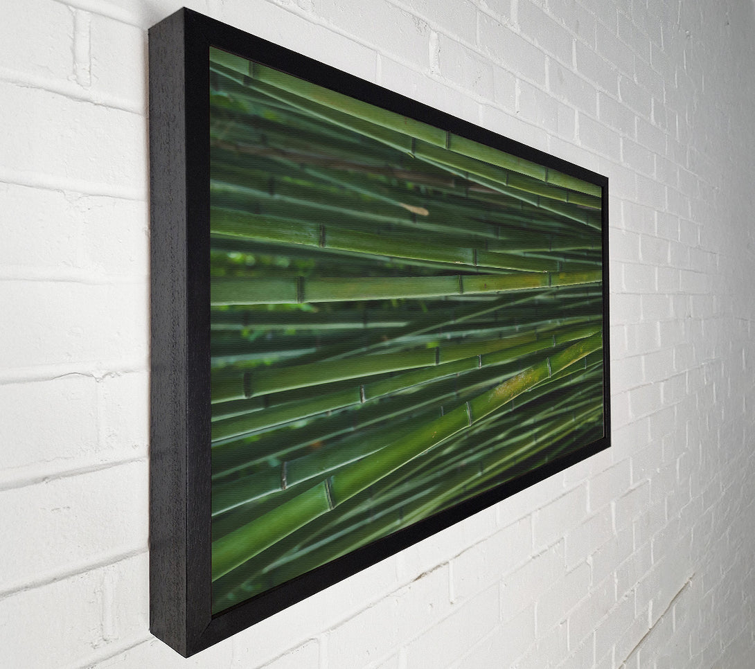  A Canvas Print of Emerald Bamboo Forest Canvas Wall Art