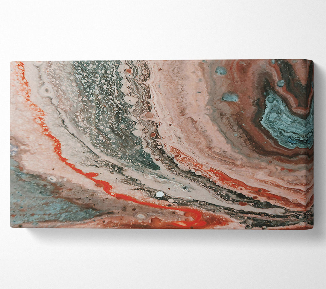  A Canvas Print of Crimson Swirling Abstract Canvas Art