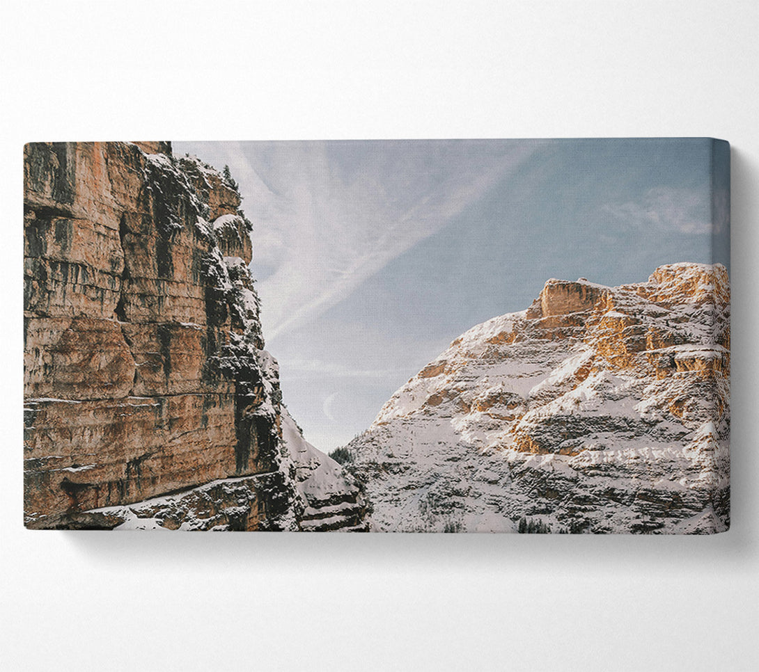  A Canvas Print of Golden Mountain Divide Canvas Print