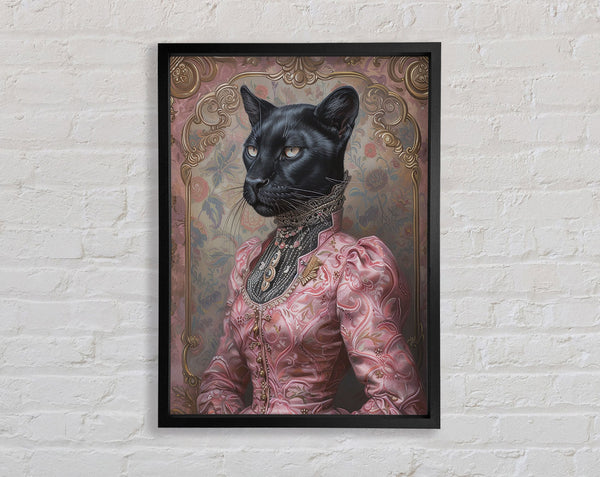 Black Puma Regal Framed Print