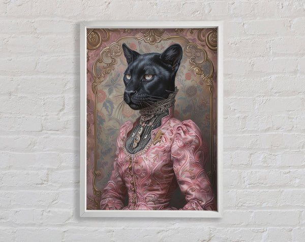 White Puma Regal Framed Print