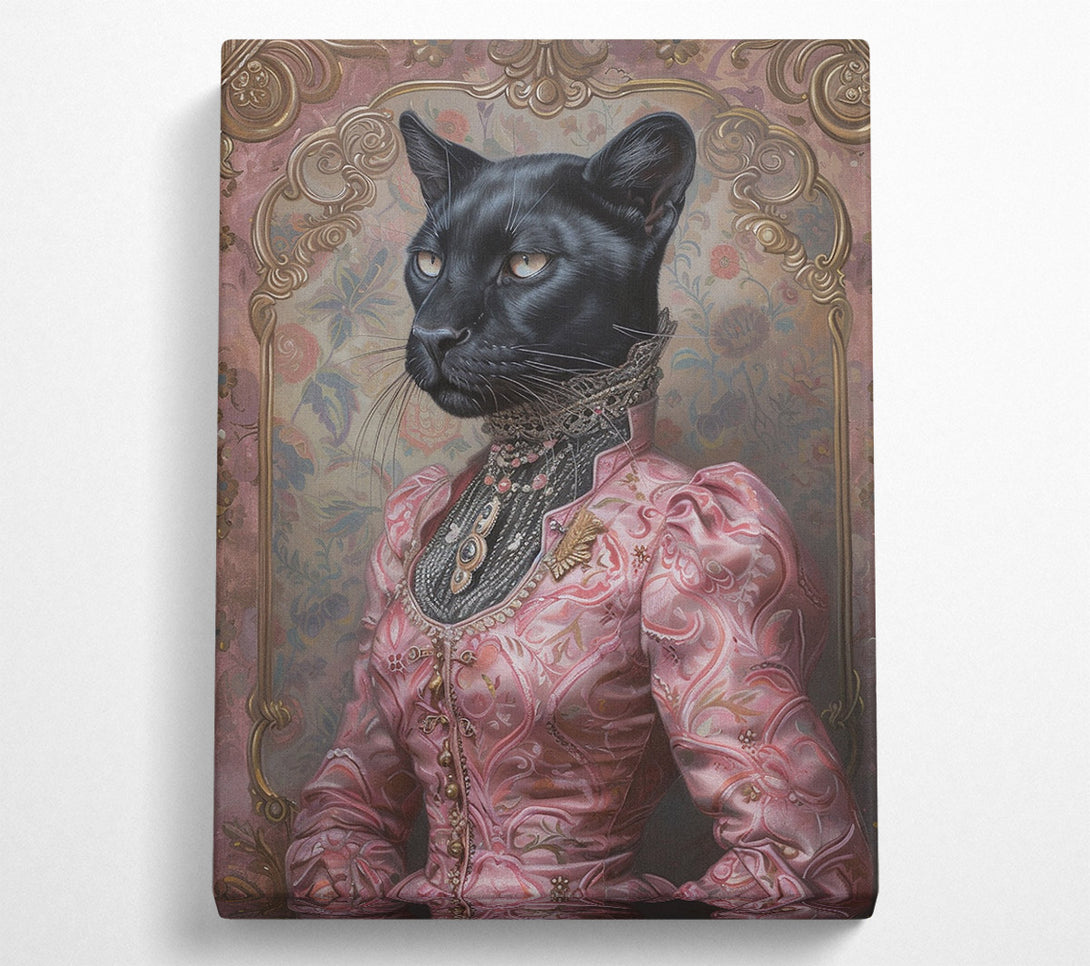  A Canvas Print of Black Puma Regal Canvas Print
