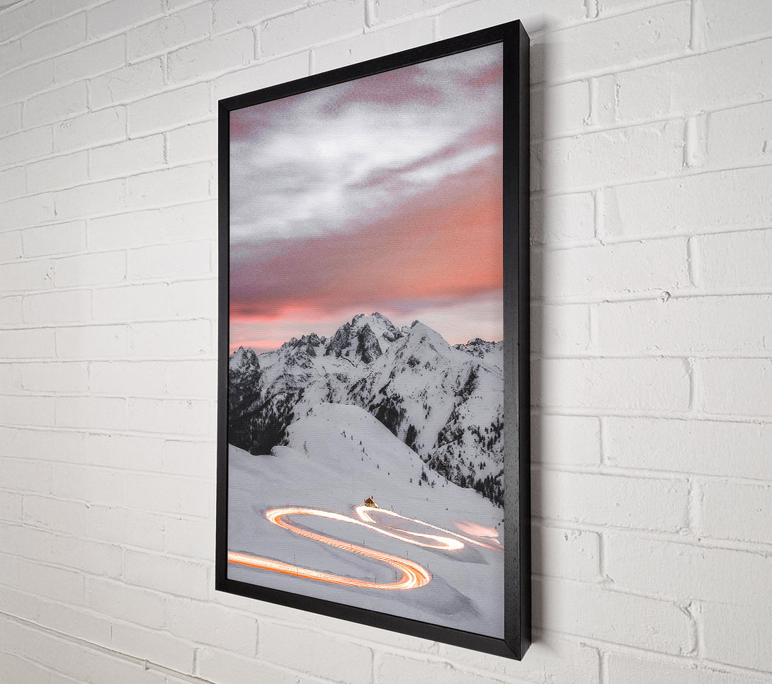  A Canvas Print of Orange Mountain Road Canvas Art