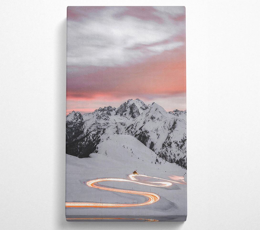  A Canvas Print of Orange Mountain Road Canvas Art