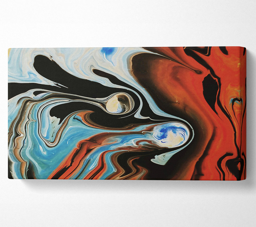  A Canvas Print of Orange Swirling Dream Canvas Print