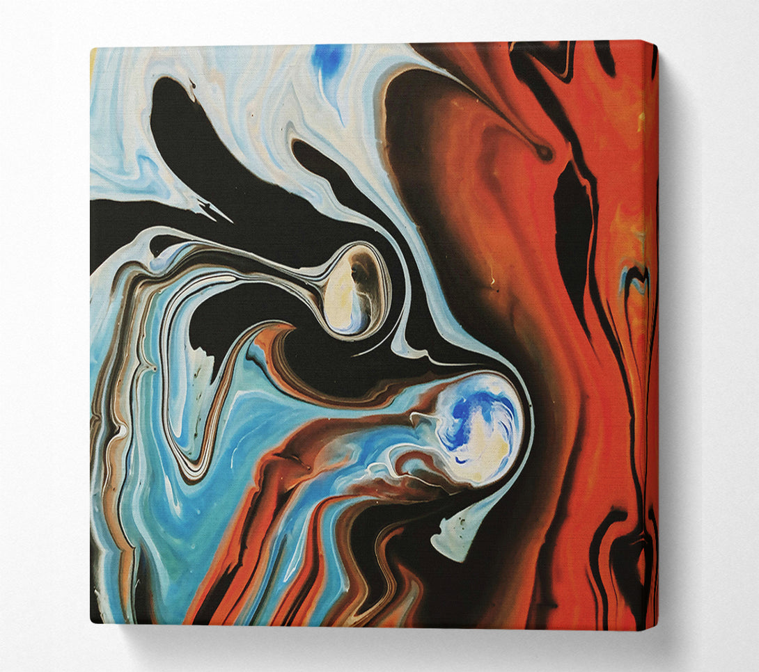  A Canvas Print of Orange Swirling Dream Canvas Print