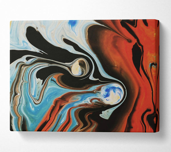  A Canvas Print of Orange Swirling Dream Canvas Print