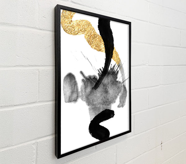 Black Shapes With Gold