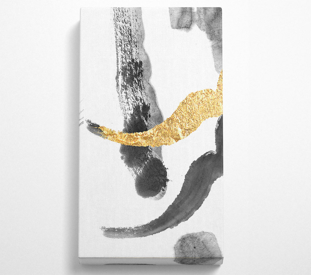  A Canvas Print of Black Shapes Canvas Wall Art