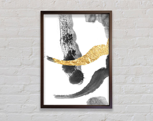 Walnut Shapes Framed Print