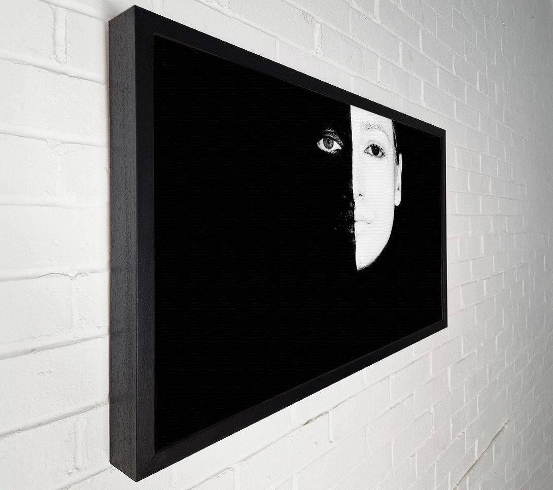  A Canvas Print of White & Black Portrait Canvas Wall Art