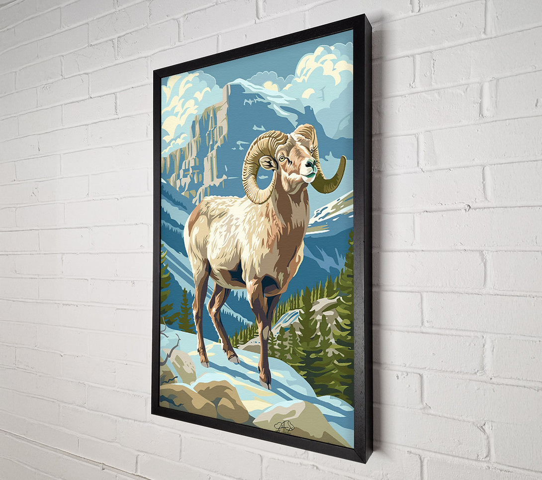  A Canvas Print of Blue Mountain Ram Canvas Art