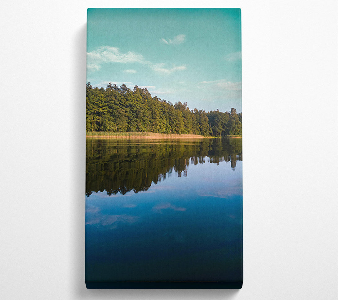  A Canvas Print of Azure Lake Reflections Canvas Art