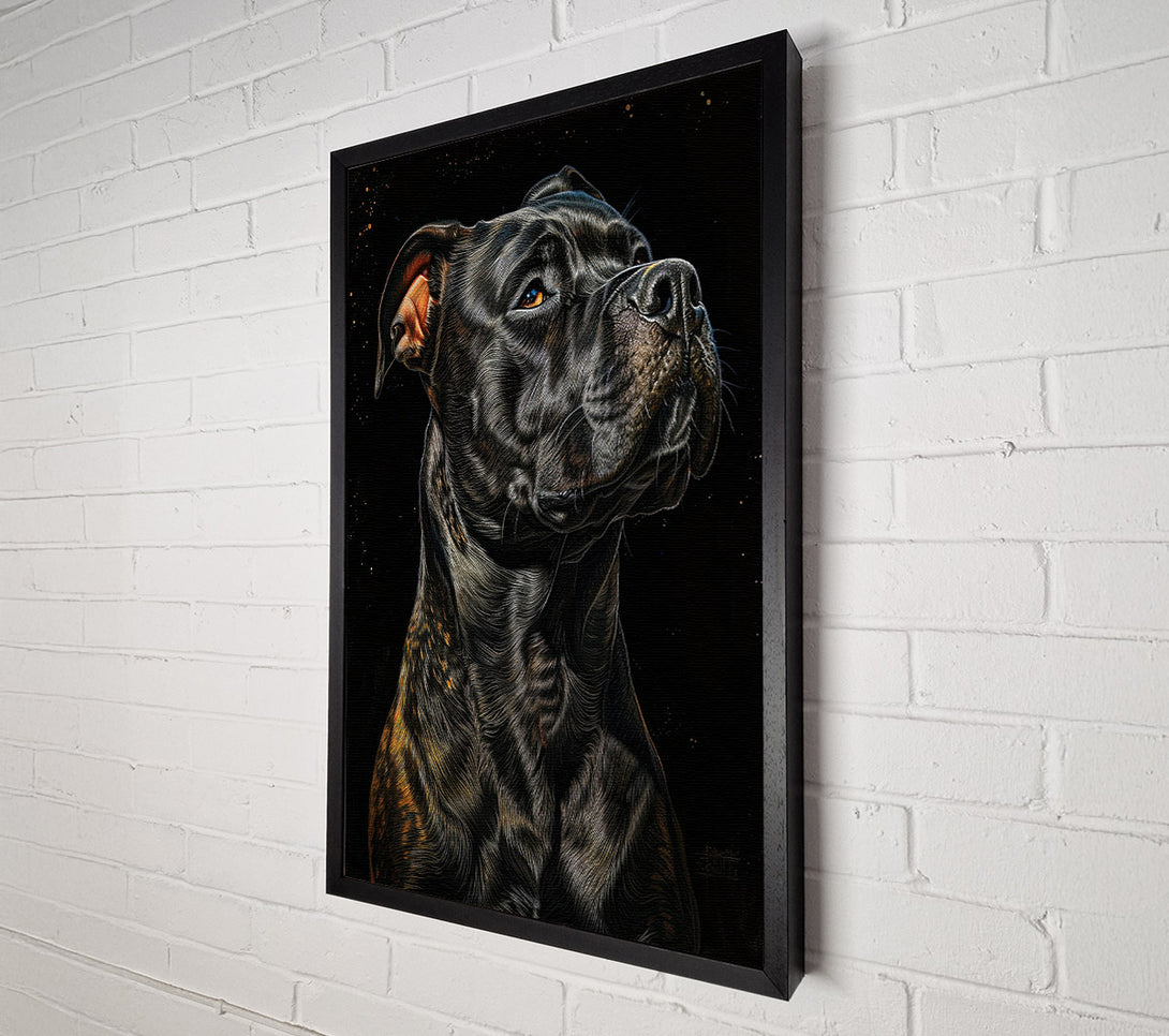  A Canvas Print of Black Staff Canvas Art