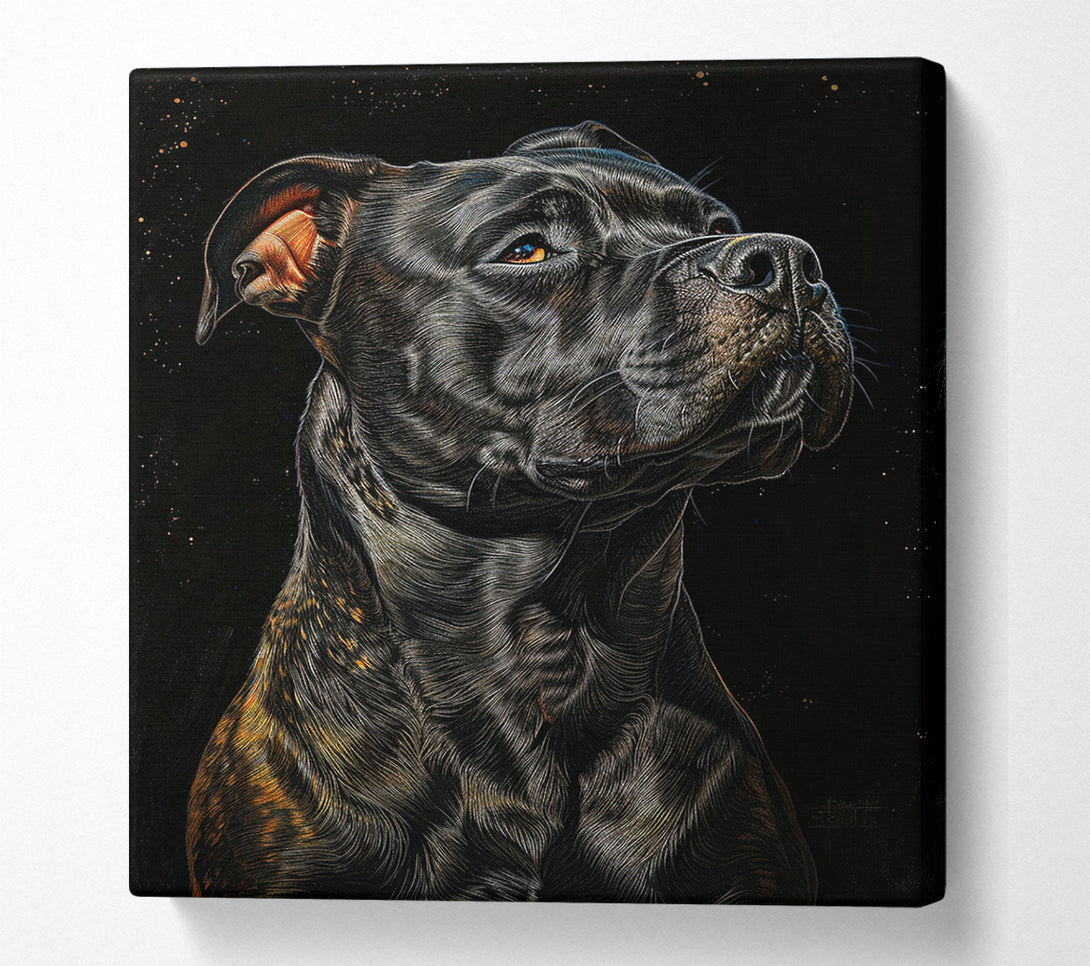  A Canvas Print of Black Staff Canvas Art