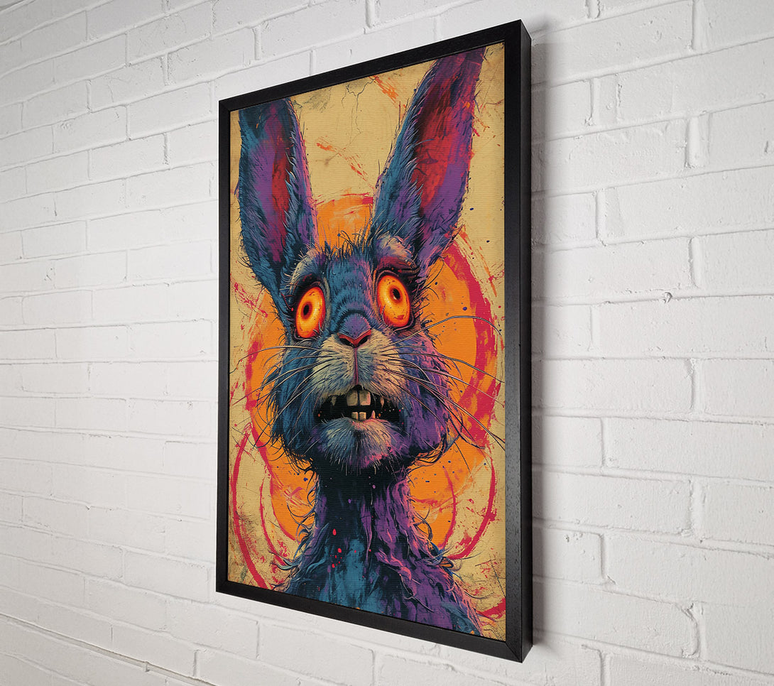  A Canvas Print of Orange Furry Frenzy Canvas Art