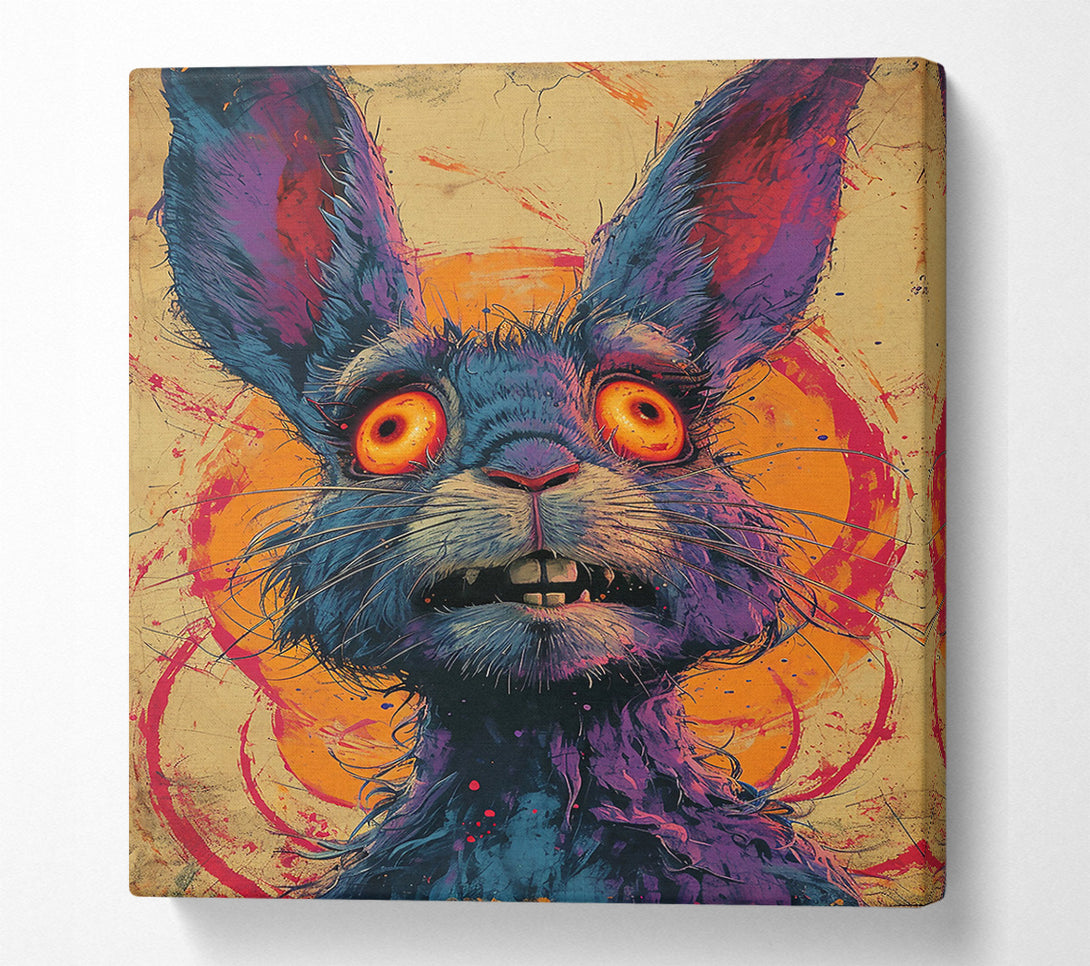  A Canvas Print of Orange Furry Frenzy Canvas Art