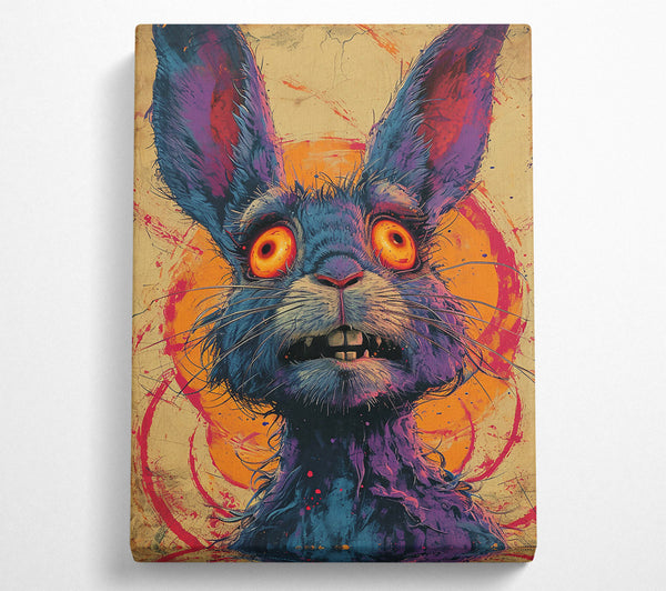  A Canvas Print of Orange Furry Frenzy Canvas Art
