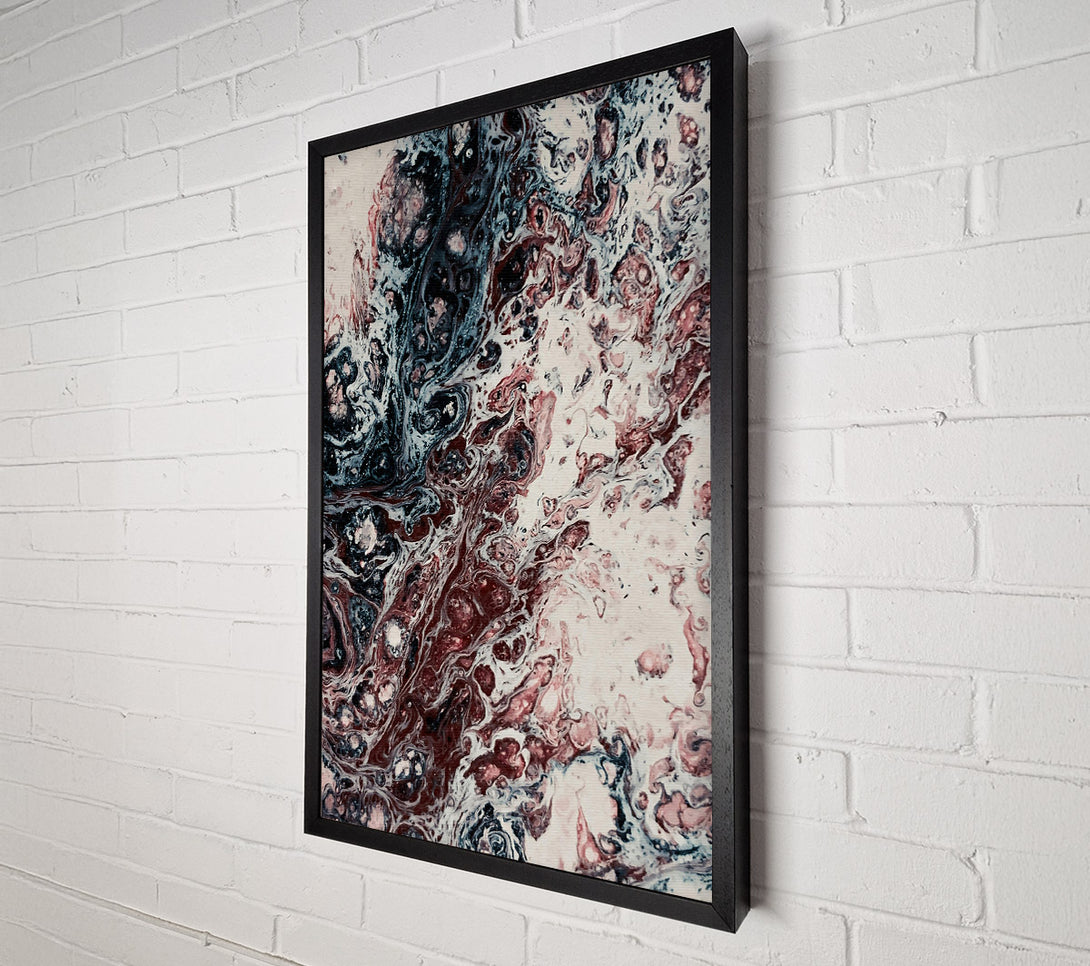  A Canvas Print of Crimson Swirling Abstraction Canvas Wall Art