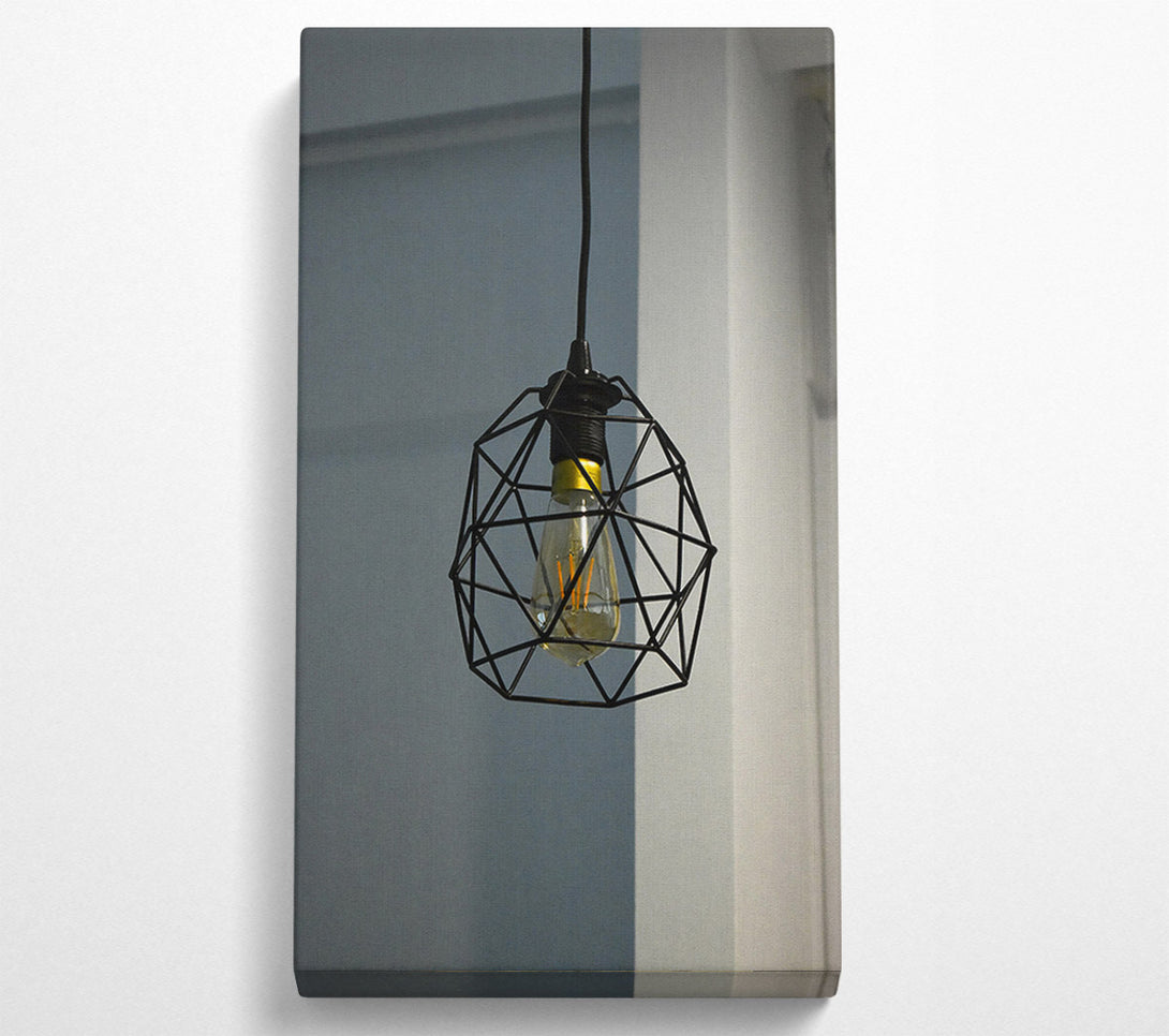  A Canvas Print of Black Cage Light Glow Canvas Art