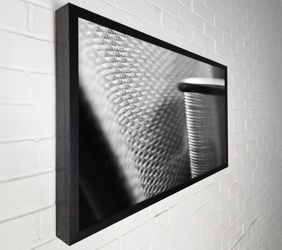  A Canvas Print of Silver Mesh Texture Canvas Art