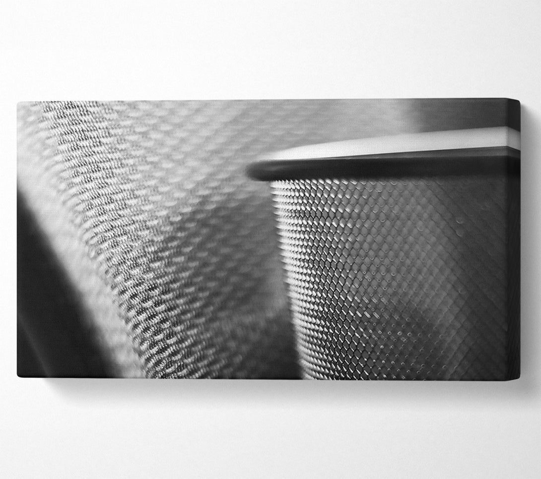 A Canvas Print of Silver Mesh Texture Canvas Art